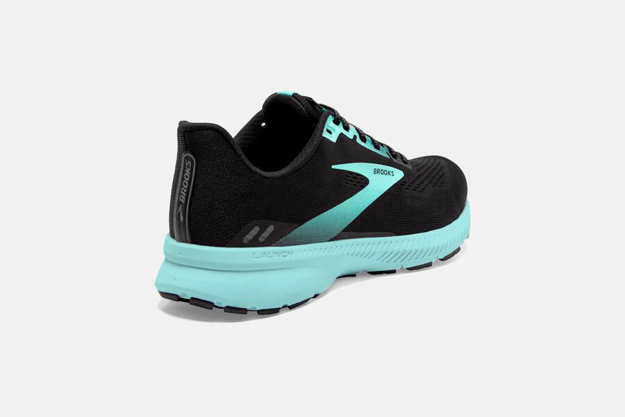 Brooks Israel Launch 8 Road Running Shoes Womens - Black/Blue - TKB-290618